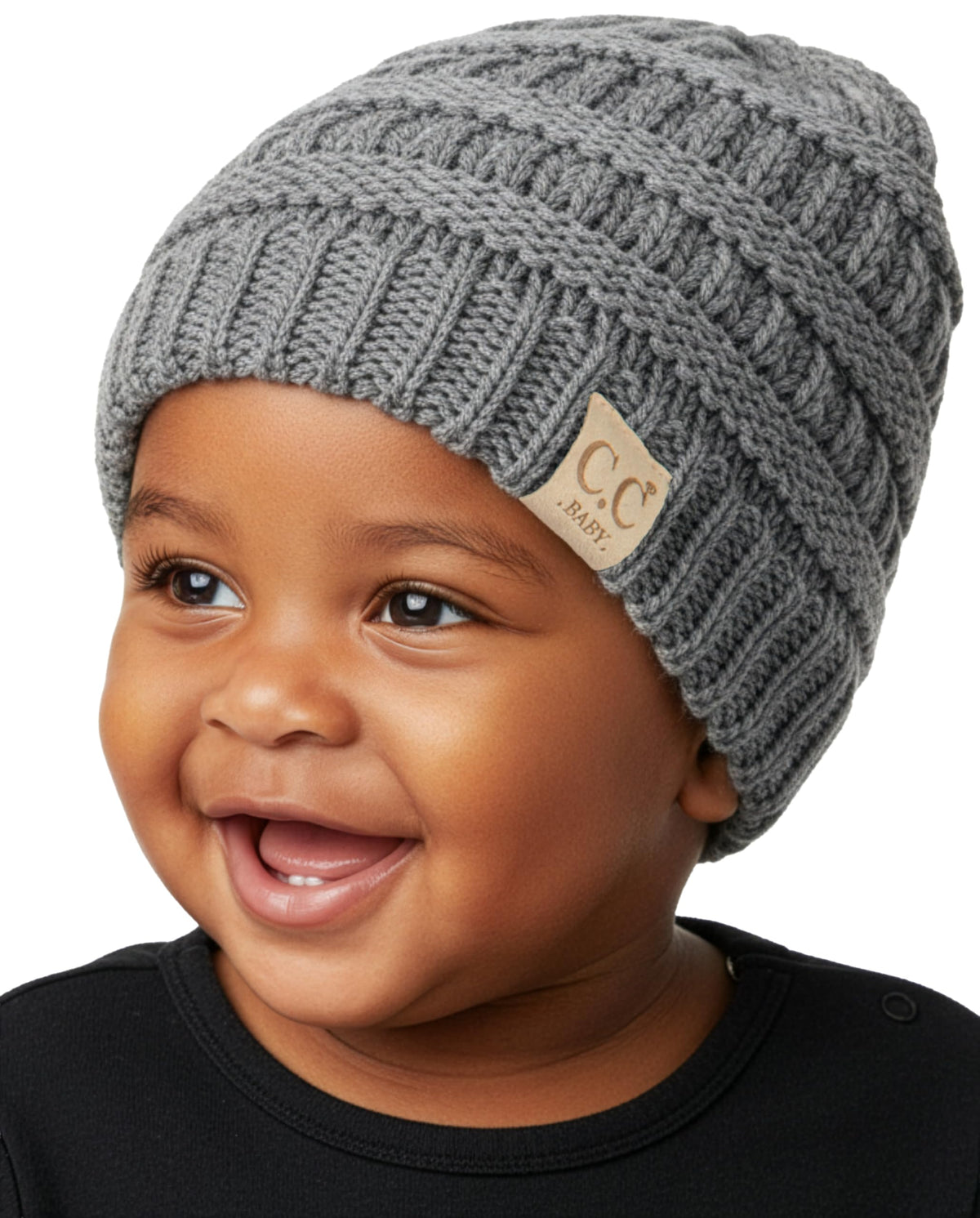 Funky Junque Baby Winter Hat – Cute Newborn Beanie, Infant Girl Hats 0–12 Months, Soft Knit Baby Beanies for Boys & Girls, Cozy Warm Stocking Stuffer Gift: Beige