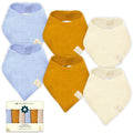 NINTARABABY Bandana Bibs – 100% Organic Muslin Cotton, Pack of 6