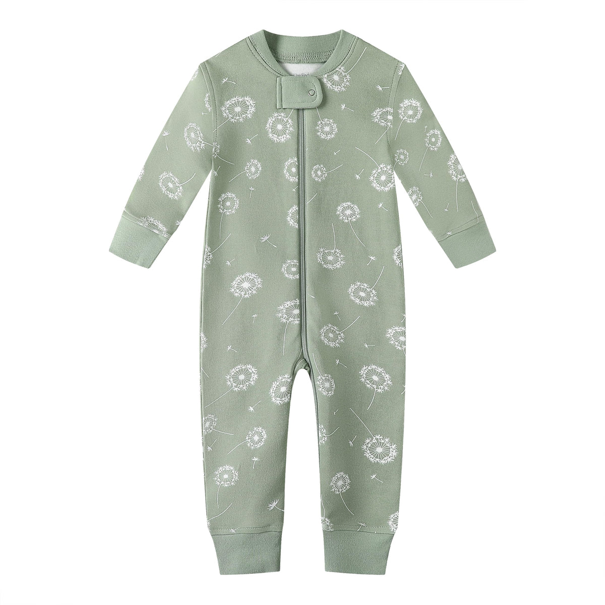 Owlivia Organic Cotton Baby Boy Girl Zip up Sleep N Play, Footless, Long Sleeve(0-3 Months, Blue)