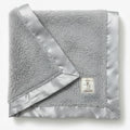 Little Giraffe Chenille Baby Blanket – 29x35” Soft Chenille with Satin Trim, Silver | Ultra-Soft, Gentle & Safe, Lightweight & Breathable for Newborns & Toddlers