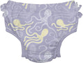 green sprouts Baby Toddler Eco Ruffle Snap Swim Diaper - Lavender Octopus - 6mo