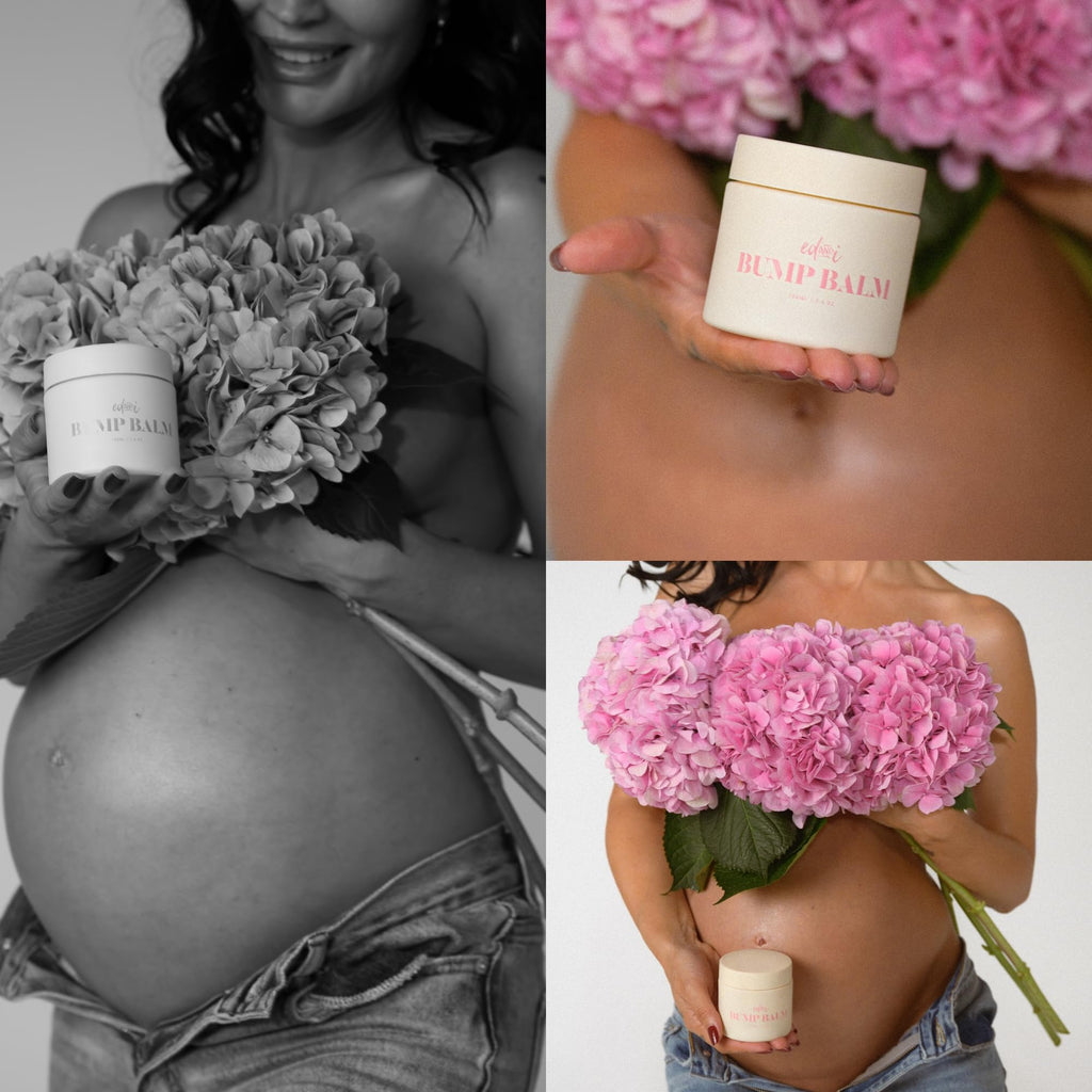 ed&i BUMP BALM for Pregnancy Stretch Mark Prevention, Belly Moisturizer for Pregnant Women With Argan Oil & Shea Butter, Bump Butter for Pregnancy, Maternity Skin Care, Stretch Marks Cream 3.4 oz