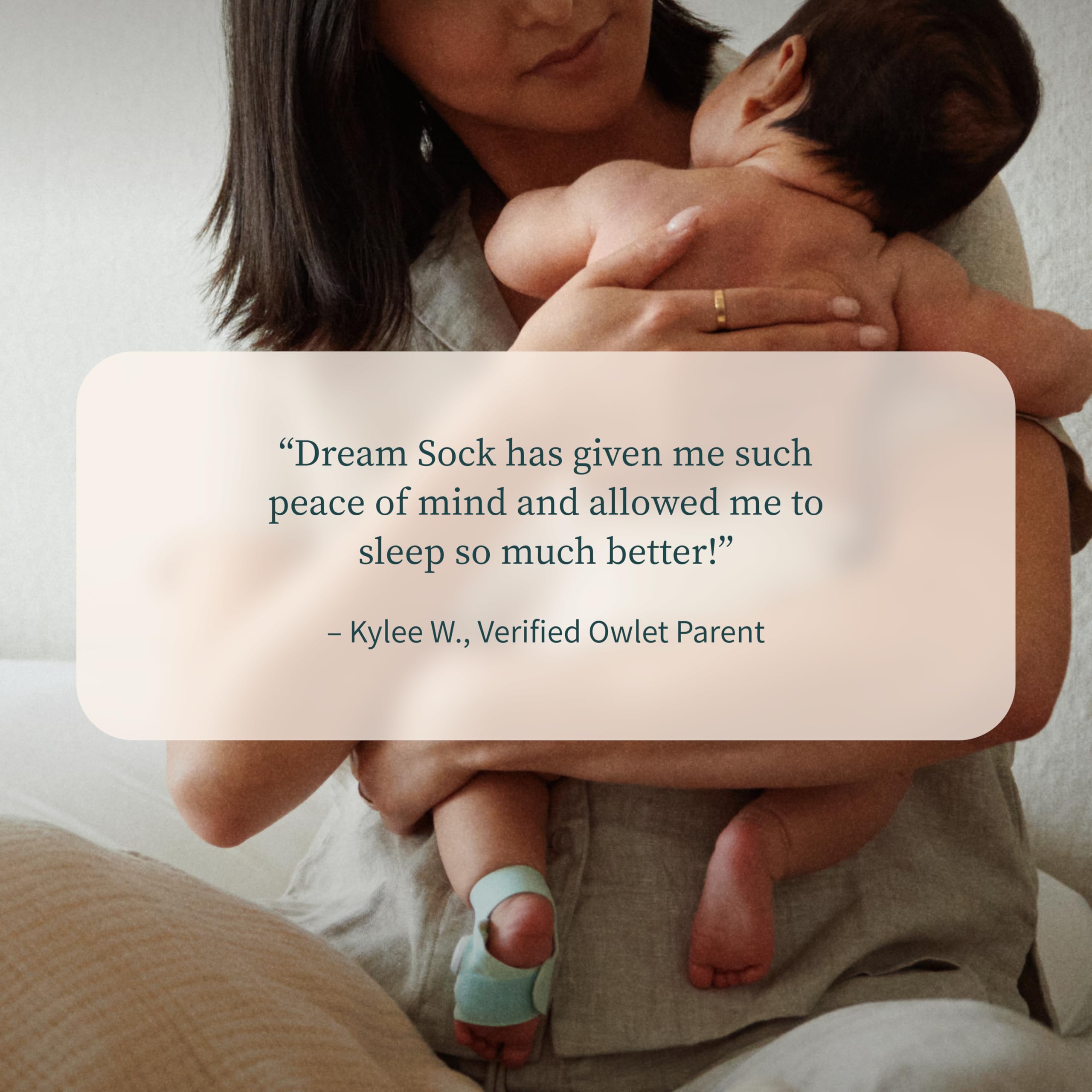 Owlet Dream Sock Smart Baby Monitor, Better Sleep for Baby & You