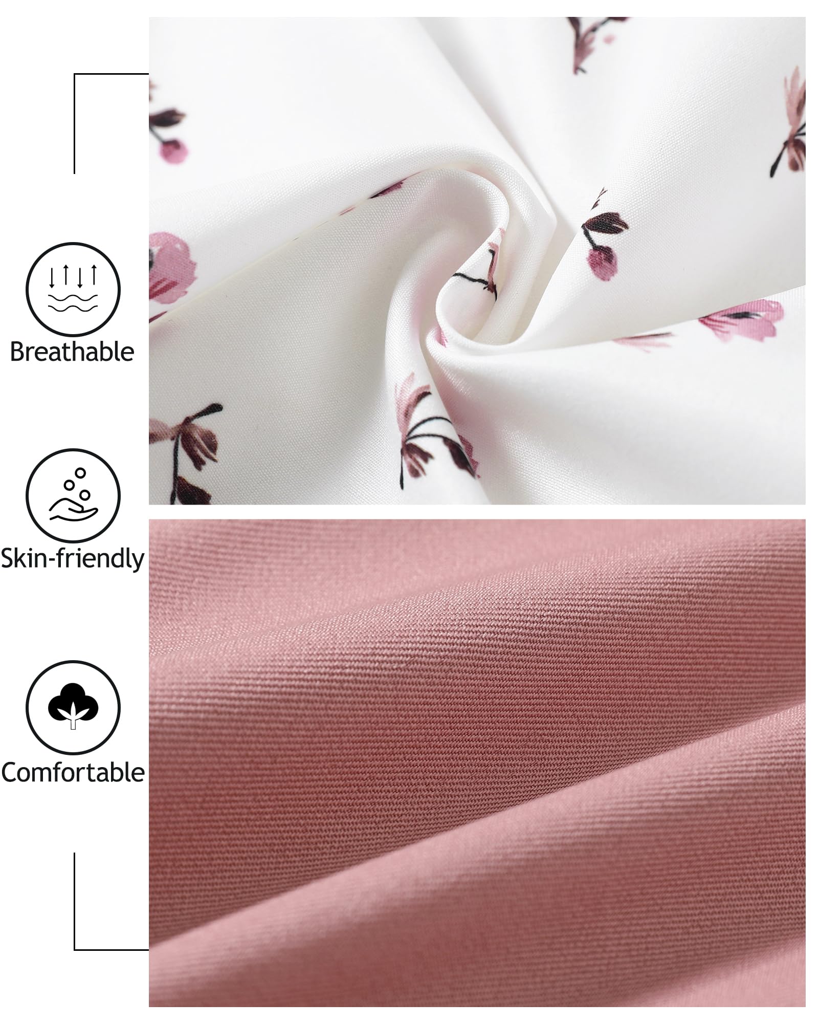 nilikastta Baby Boys Holiday Outfits White Pink Flower Dress Shirt Sakura Pink Suspender Pants Little Boys Church Clothes Easter 2t 3t 2-3t
