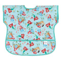 Bumkins Disney Short Sleeve Bib for Girl or Boy, Toddler and Kids for 1-3 Years, Large Size, Essential Must Have for Junior Children, Eating, Mess Saving Soft Fabric Apron for Play, Ariel