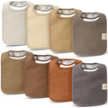 KeaBabies 8-Pack Organic Baby Bibs for Boys, Girls Drool Bibs (Terracotta)