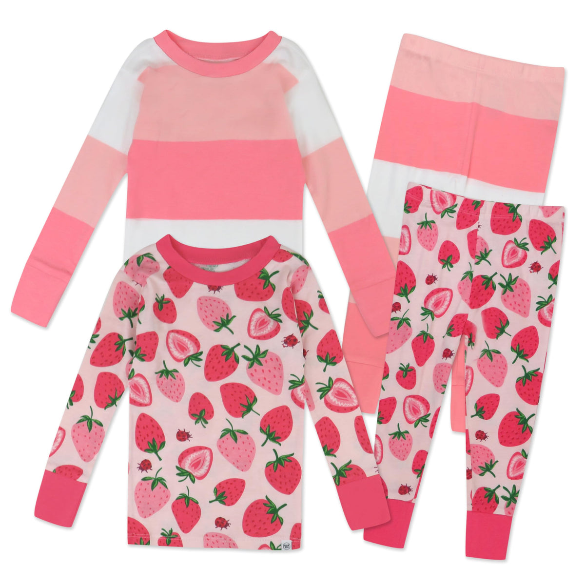HonestBaby 4-Piece Long Sleeve PJ Set
