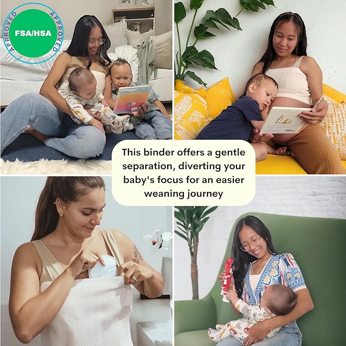 Chest Binder for Breastfeeding Weaning - Stretchable Breathable Adjustable Breastfeeding Essentials for Stop Nursing, Breast Tape to Encourage Milk Reduction, Body Wrap