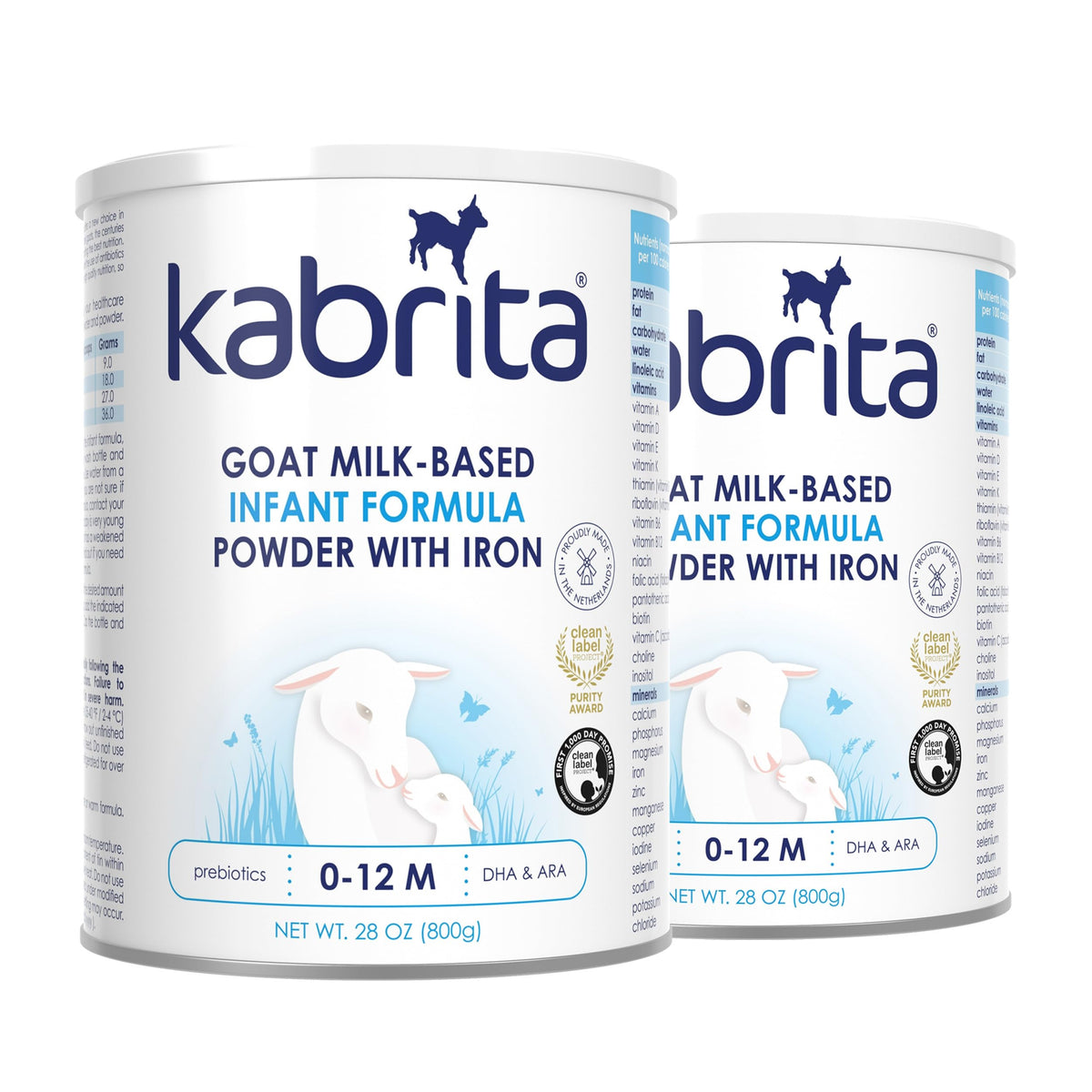Kabrita Goat Milk Infant Formula Powder, Gentle Digestion, 14 oz Pack of 12