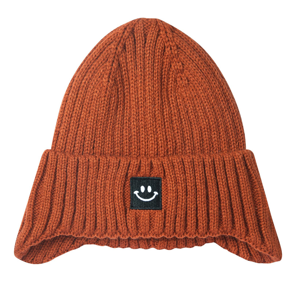 MaxNova Cute Beanies for Kids 0-6 Months Dark Orange
