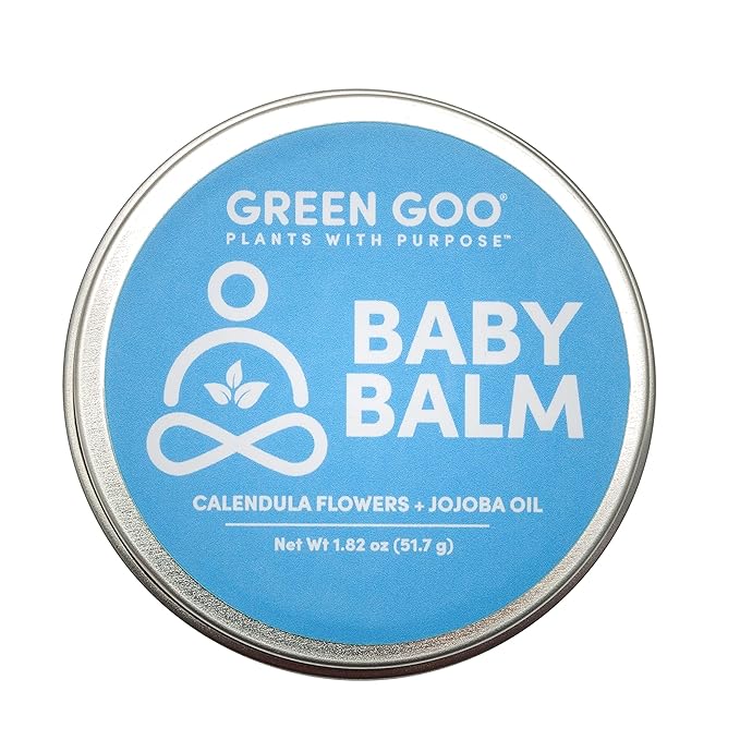 Green Goo Baby Balm, Organic Gentle Moisturizing & Soothing Baby Lotion, Helps Relieve Skin Irritations
