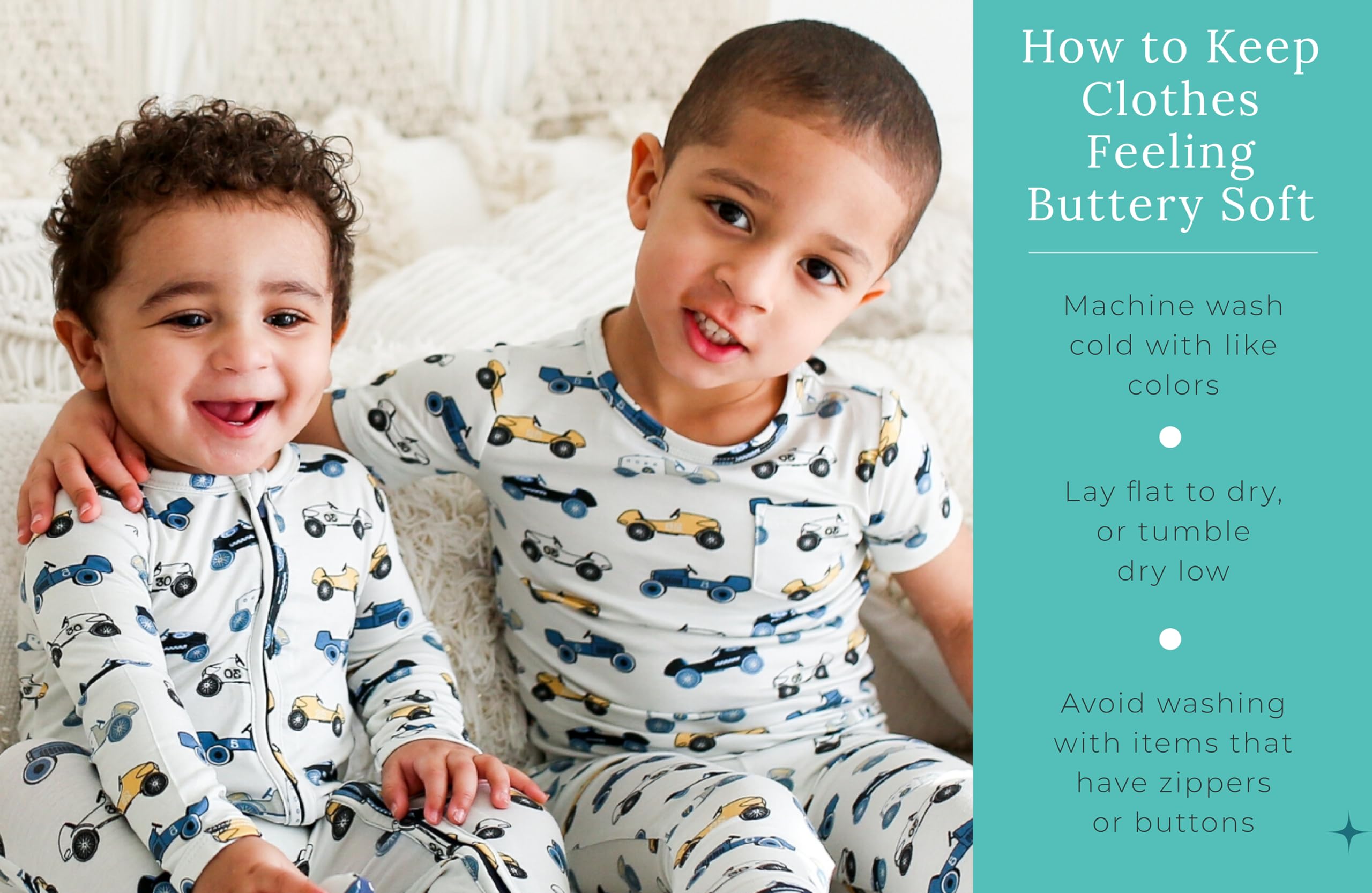 Posh Peanut Convertible Baby Sleepers, Boy Toddlers Footless Pajamas