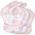 CIVARUA KIDS 3 Pack Waterproof Baby Bibs for Eating, Mess Proof Feeding Bib