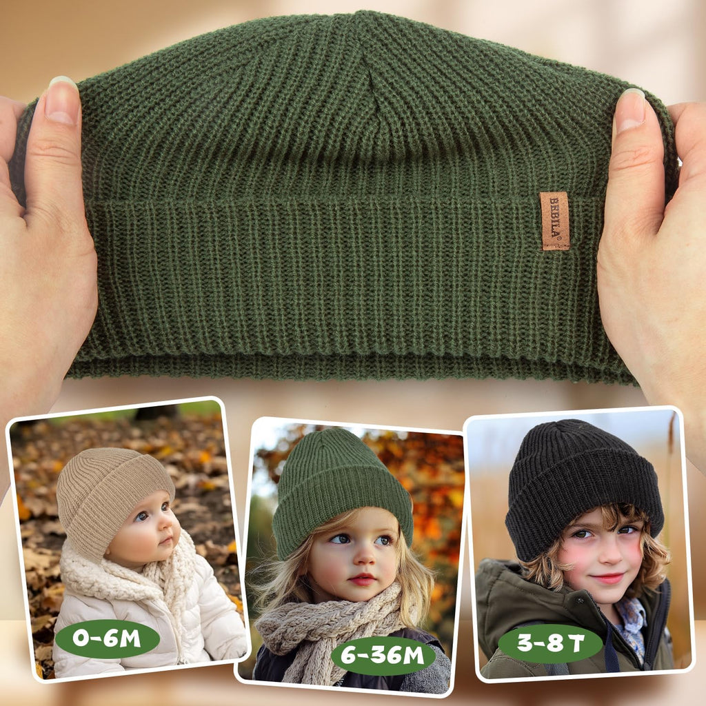 Bebila Baby Beanie Toddler Infant Winter Hats Knit Warm Caps for Boys Girls