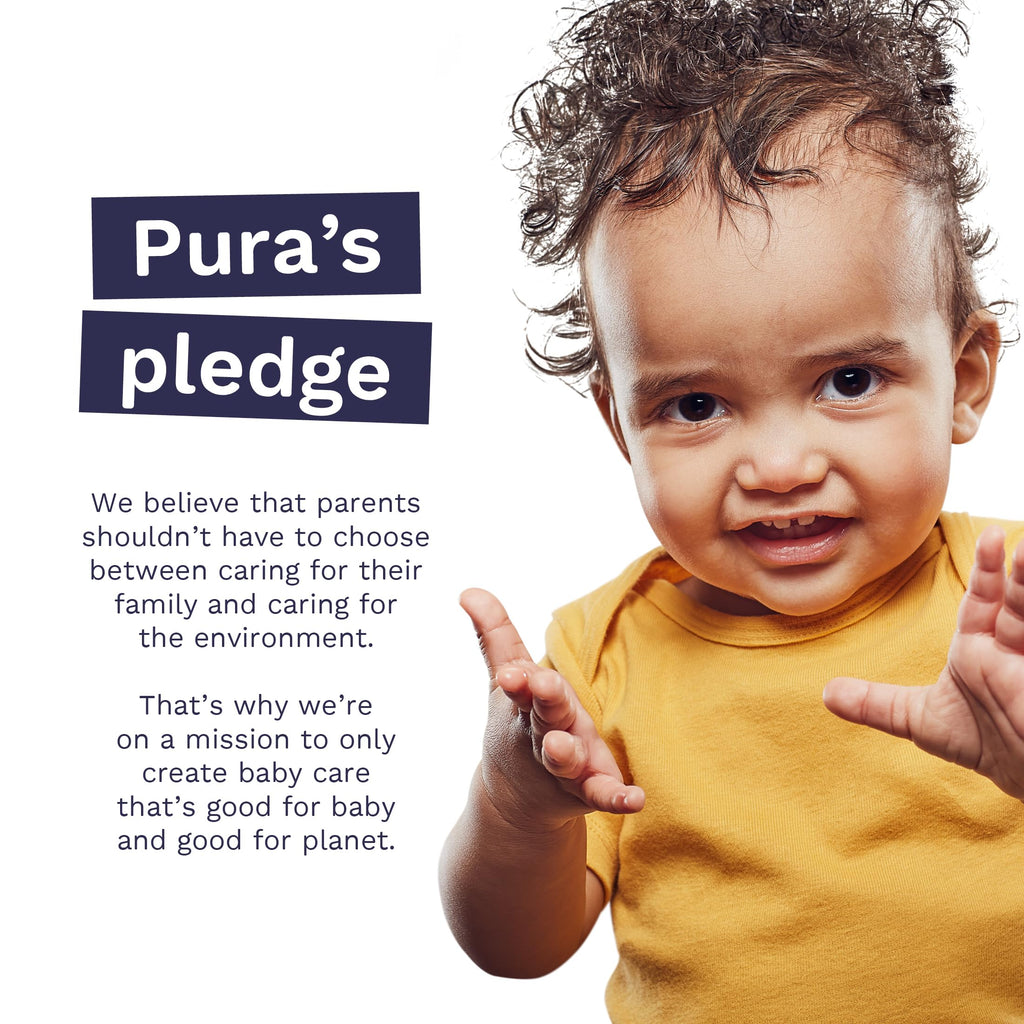Pura Hypoallergenic Diapers, Size 2 (7-13 lbs) Totally Chlorine Free, Wetness Indicator, Suitable for Sensitive Skin, Soft Organic Cotton, Overnight, 3 Packs of 29 (87 Baby Diapers)