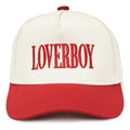 Kids 2 Tone Trucker Snapback Hat - Loverboy - Red/Beige