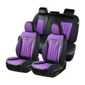 FLORICH Automotive Seat Covers, Seat Covers Full Set, Car Seat Protectors 5 Seats, Purple & Black Automotive Seat Covers Fit for Most Cars Trucks
