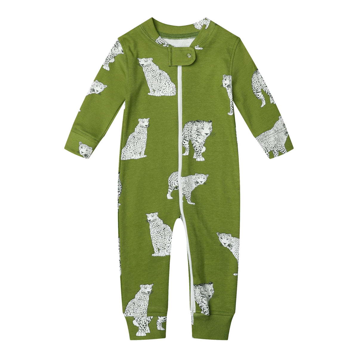 Owlivia Organic Cotton Baby Boy Girl Zip up Sleep N Play, Footless, Long Sleeve(6-12 Months, Blue)