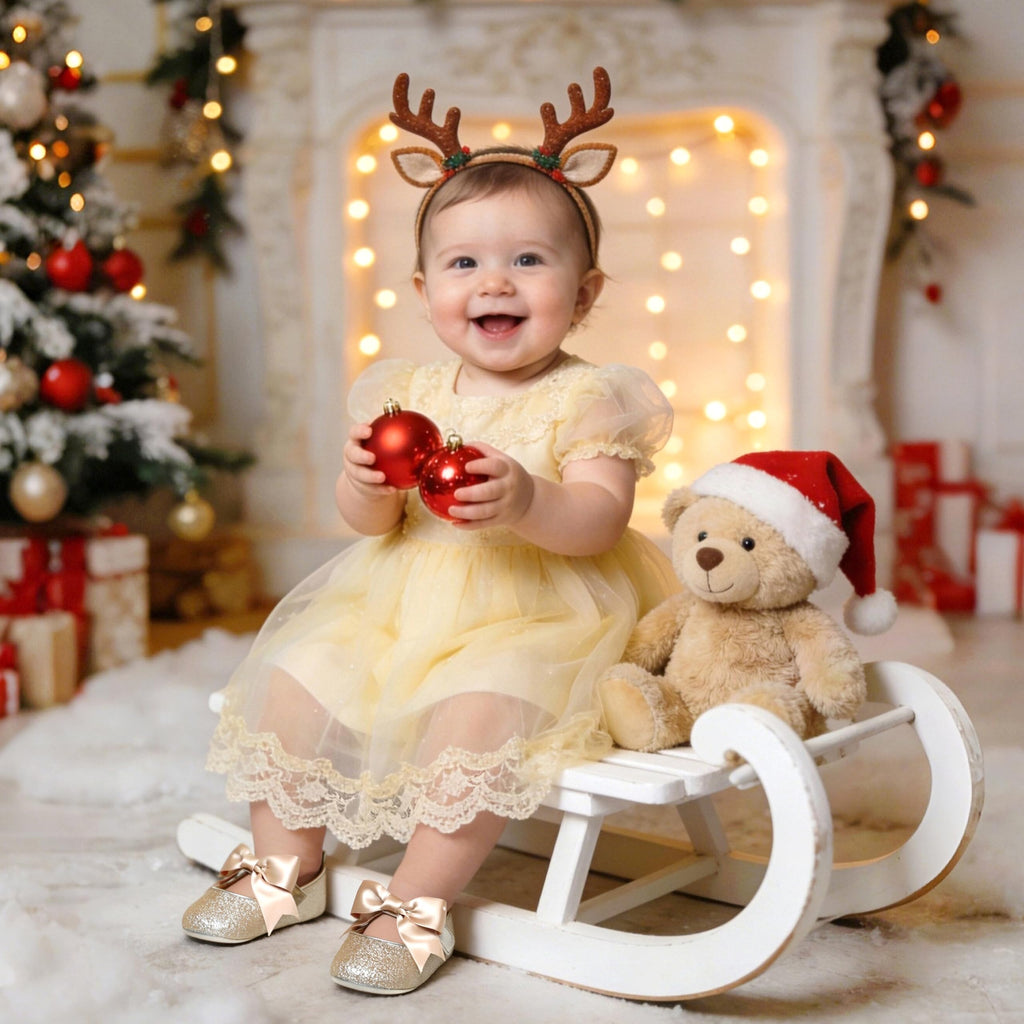 Soft Sole Leather Gold Baby Shoes - Infant Baby Walking Shoes Moccasinss Rubber Sole Crib Shoes(Gold,2.5-3 Years Toddler)