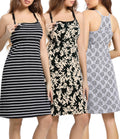 SUIEK 3-Pack Nursing Nightgown Maternity Tank Tops Breastfeeding Sleepshirt