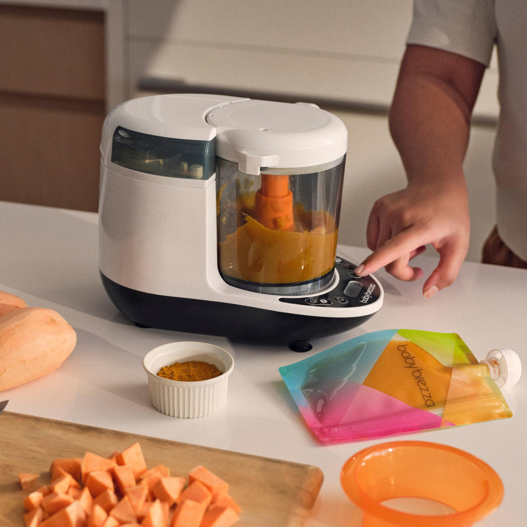 Baby Brezza One Step Baby Food Maker Deluxe - Steam + Blend Organic Food