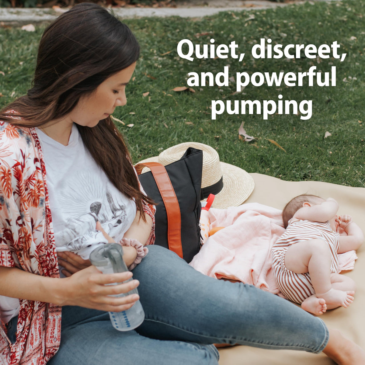 Dr. Brown’s Manual Breast Pump with SoftShape 100% Silicone Shield (B, 25mm flange) & Anti-Colic Options+ Wide-Neck Baby Bottle 5 oz/150 mL, with Level 1 Slow Flow Nipple