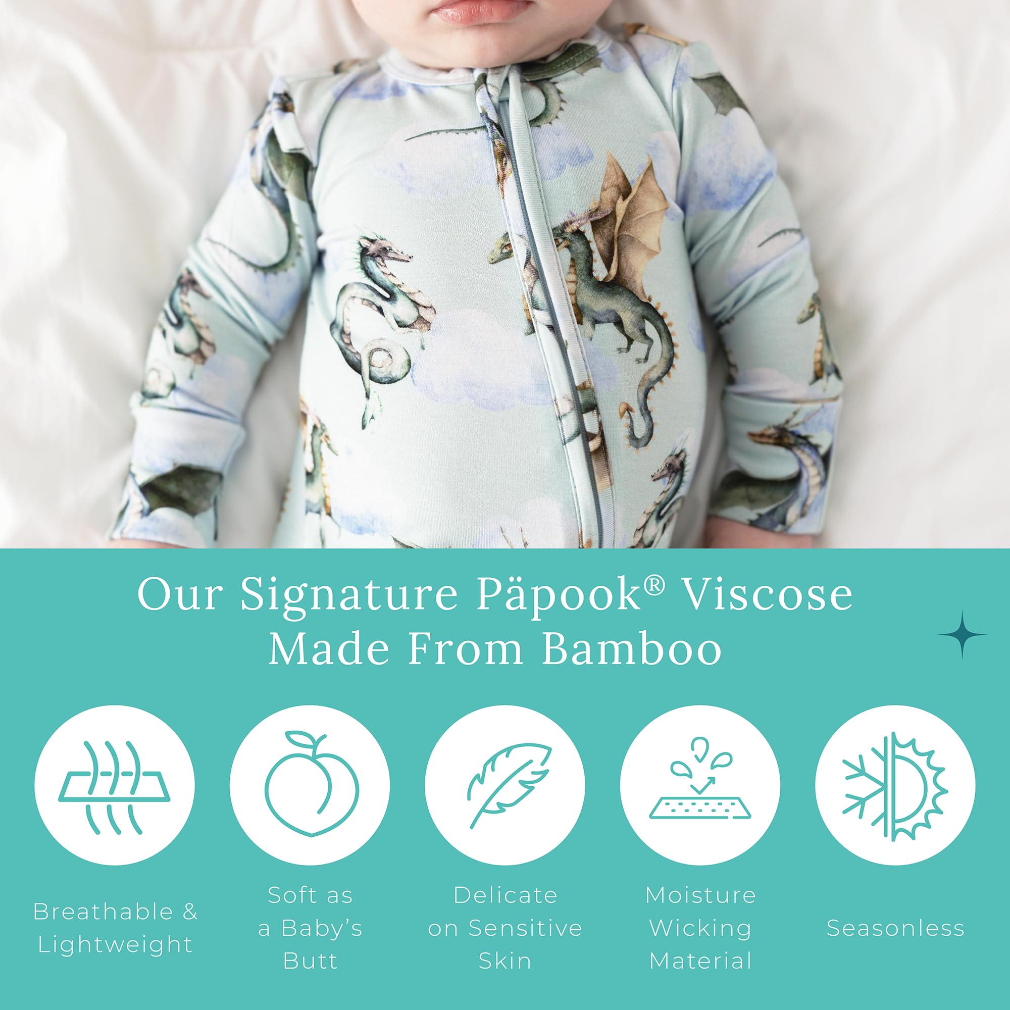 Posh Peanut Convertible Baby Sleepers, Boy Toddlers Footless Pajamas