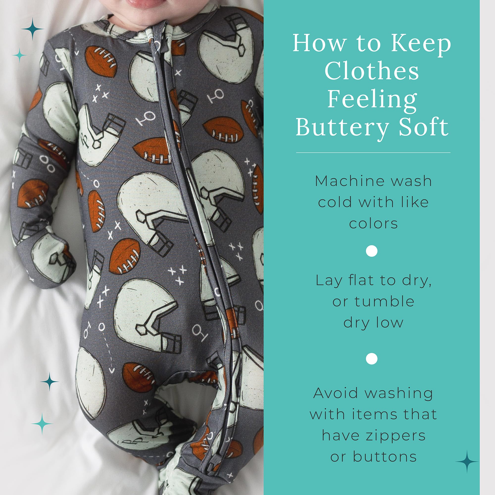 Posh Peanut Convertible Baby Sleepers, Boy Toddlers Footless Pajamas