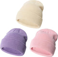 YMYDYFC Baby Beanie 3Pack Toddler Beanie Infant Knit Hat Baby Winter Hats for Boy Girl Winter Clothes Warm Knit Cap 0-6Years
