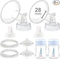 Maymom Pump Parts Compatible with Spectra S2 S1, 28mm Flange Tube Bottle Backflow Protector Valve, Not Original Spectra S2 Replacement Pump Parts Duckbill Valve Bottle