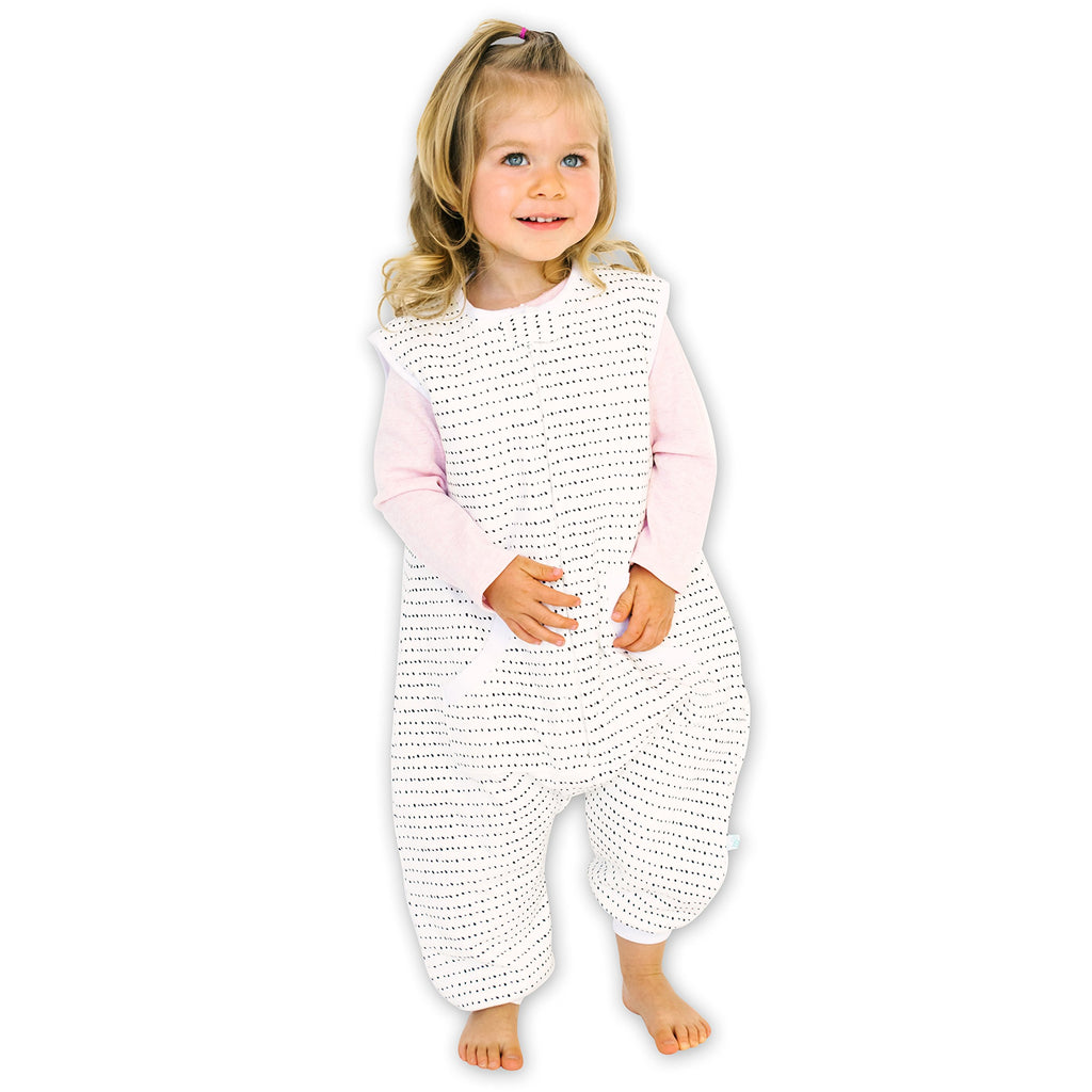 Dreamsuit: Toddler Sleep Sack with Legs, Rayon Made from Bamboo, 1.2 TOG