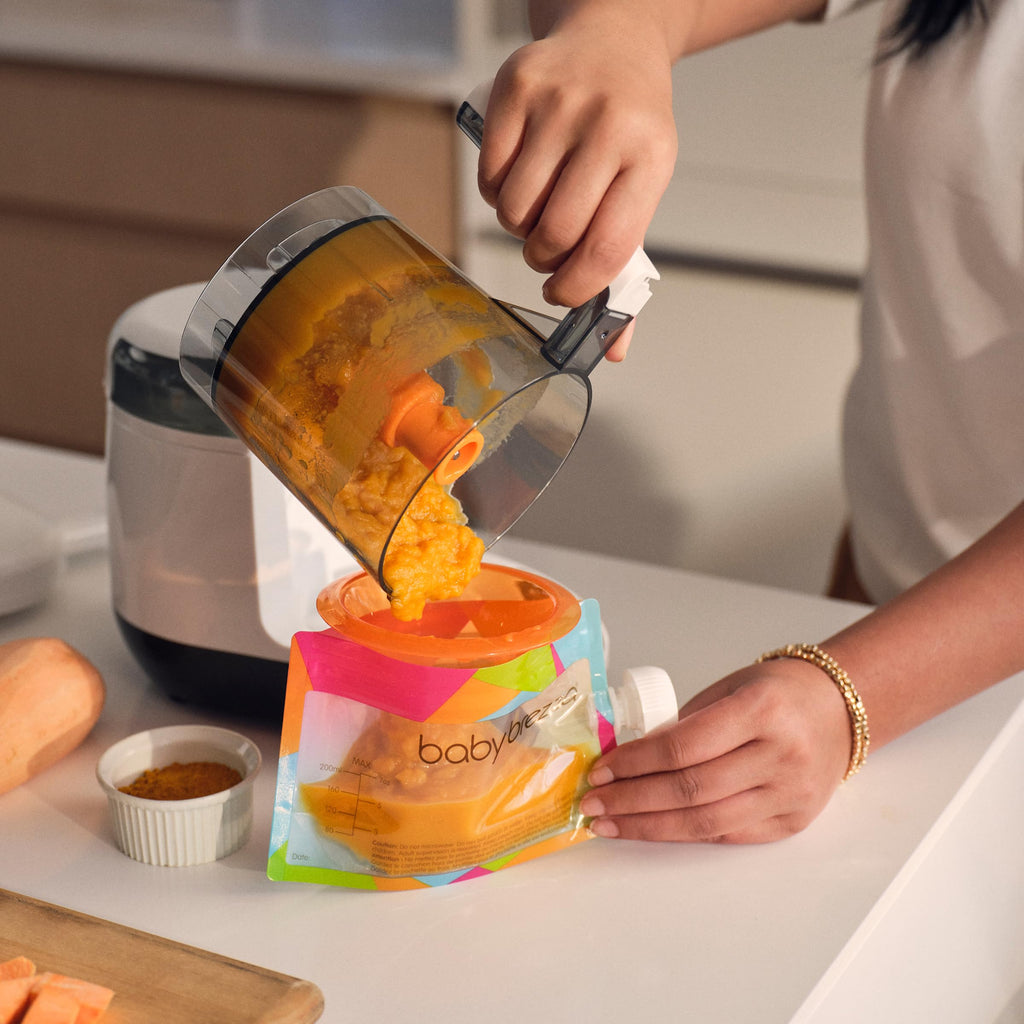 Baby Brezza One Step Baby Food Maker Deluxe - Steam + Blend Organic Food