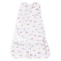 HALO 100% Cotton Sleepsack Swaddle, 3-Way Adjustable Wearable Blanket, TOG 1.5, Sunshine Rainbows, Newborn, 0-3 Months