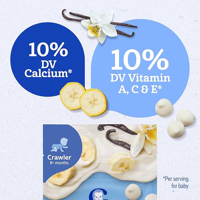 Gerber Baby Snacks Yogurt Melts, Banana Vanilla, 1 Ounce (Pack of 7)