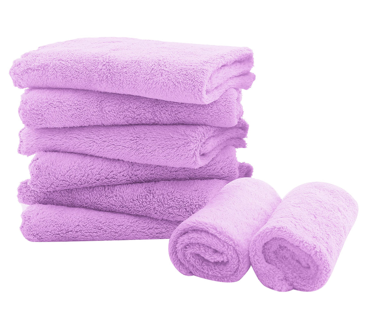 Spotted Play 16 Pack Burp Cloths for Baby - 20" x 10" Ultra Absorbent Coral Fleece Burping Cloths, Newborn Towel - Milk Spit Up Rags - Grey