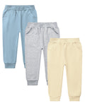 GFQLONG Toddler Boys Pants 100% Cotton Joggers Sweatpants with Pockets 3-4T