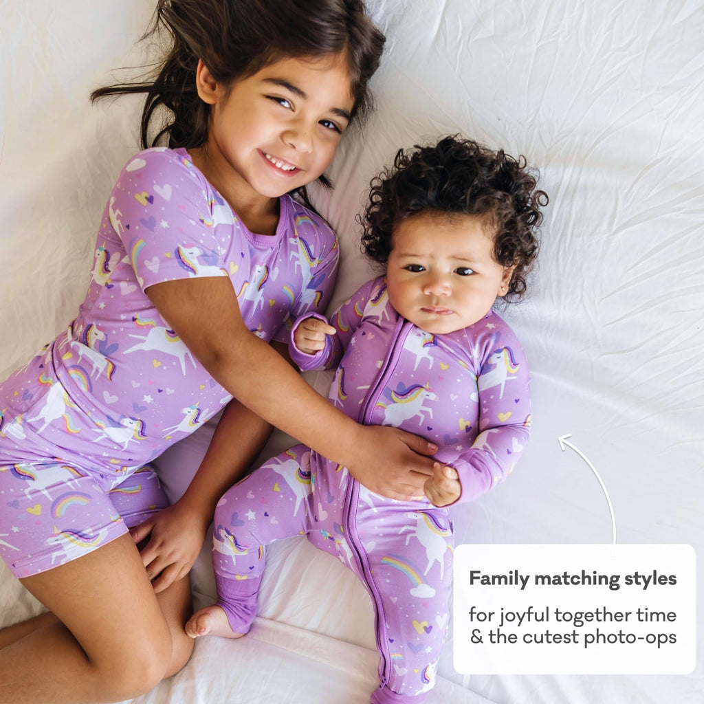 Little Sleepies Baby Pajamas, Sienna's Unicorns, Preemie