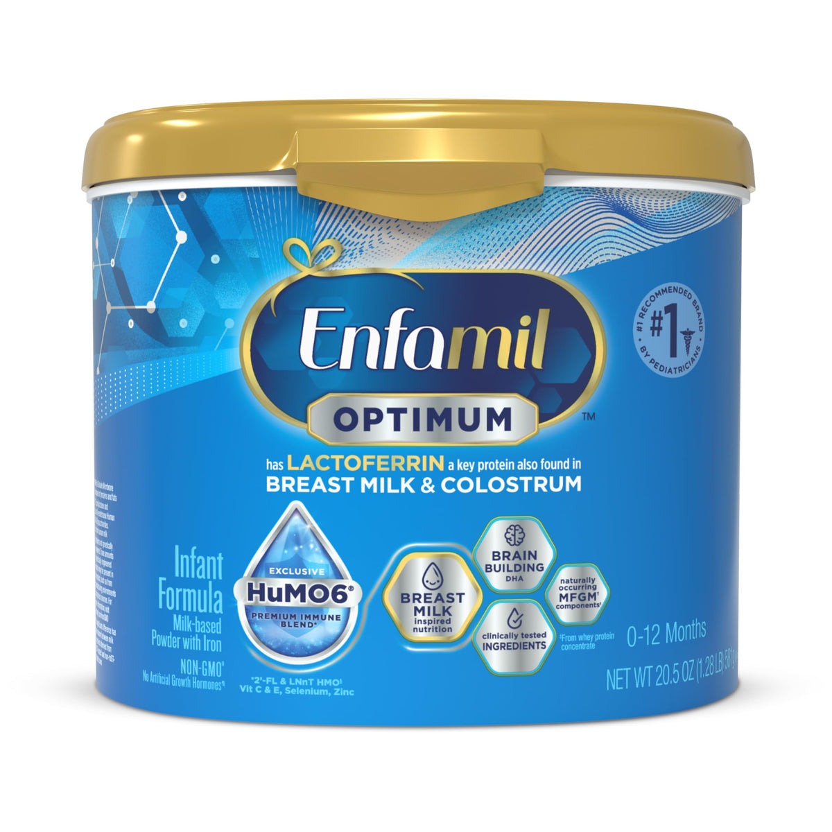 Enfamil Optimum (Enspire), Immune-Supporting Baby Formula, 20.5 Oz, 4 CT