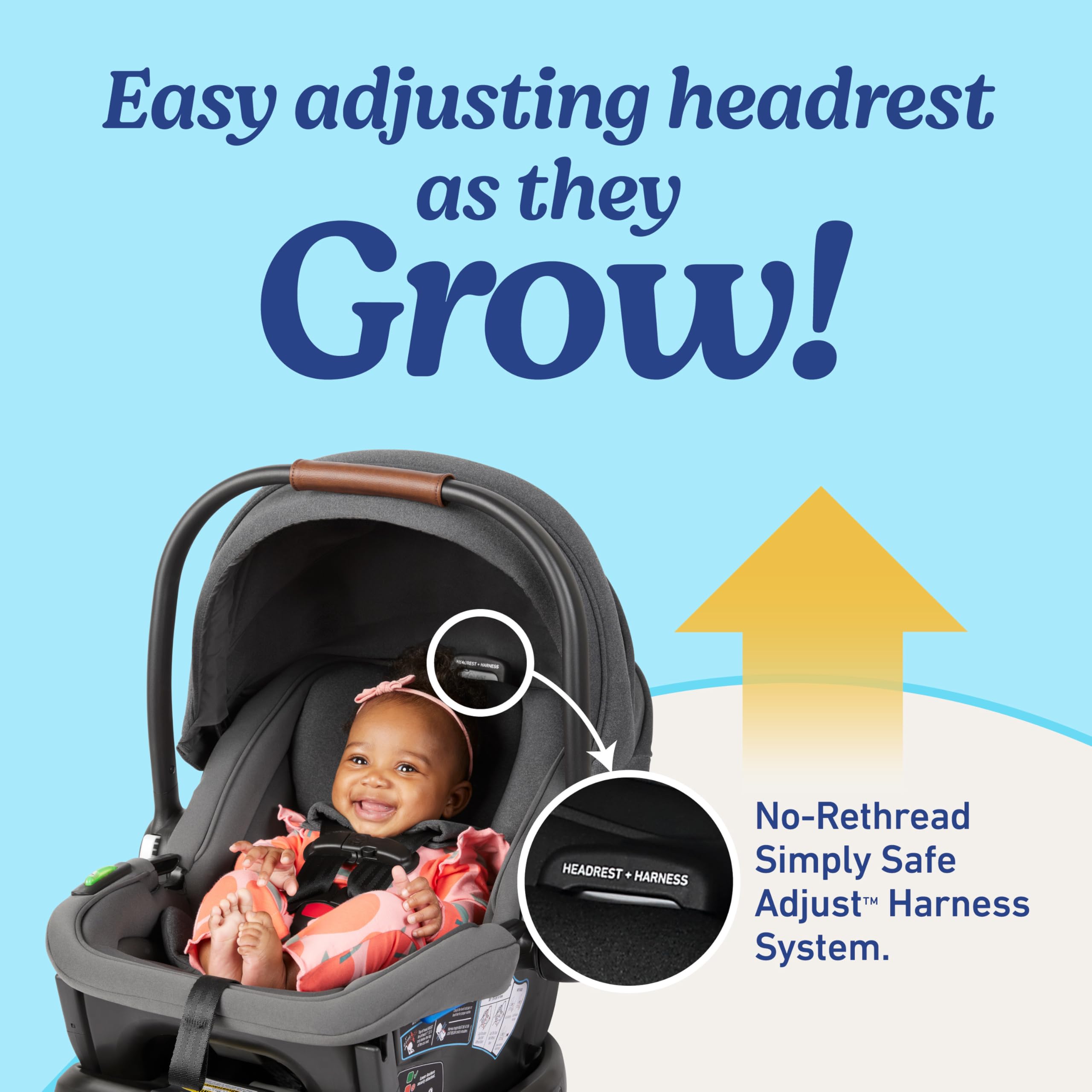 Graco® Gomax Infant Car Seat, Orchid Haze, Lightweight, Reclining Rear Facing Car Seat Installs with or Without a Base