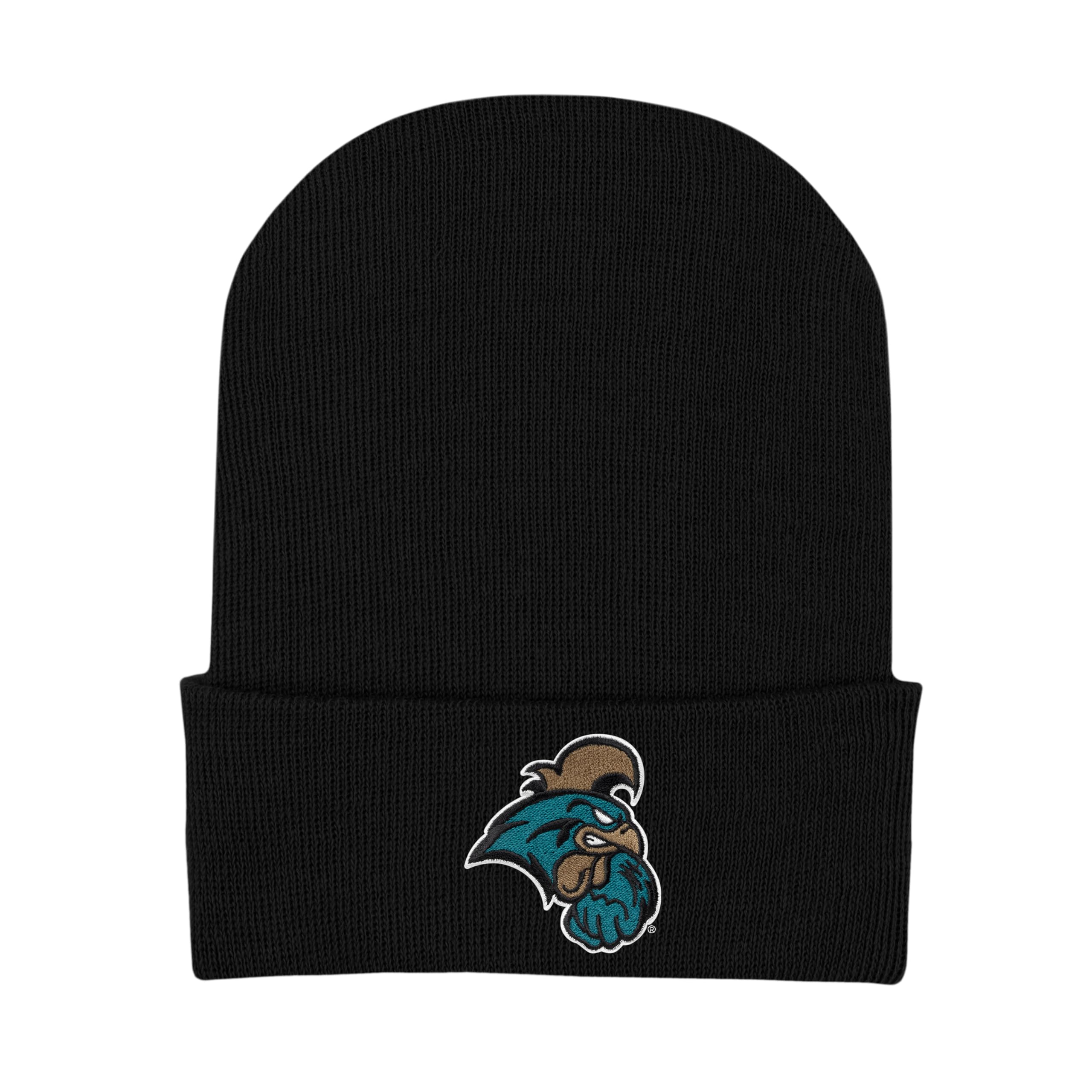 College Baby Knit Cap Coastal Carolina Chanticleers Logo - Black - Newborn