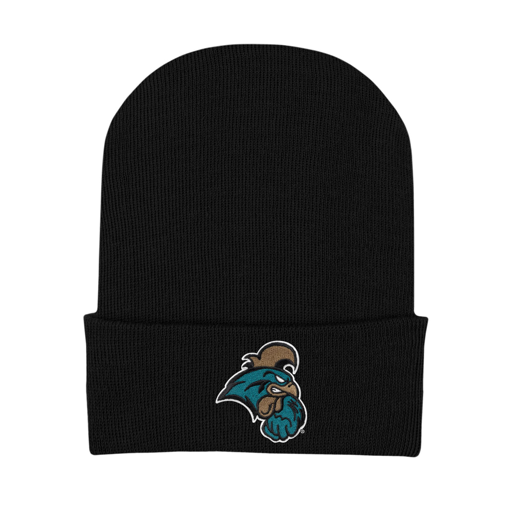 College Baby Knit Cap Coastal Carolina Chanticleers Logo - Black - Newborn