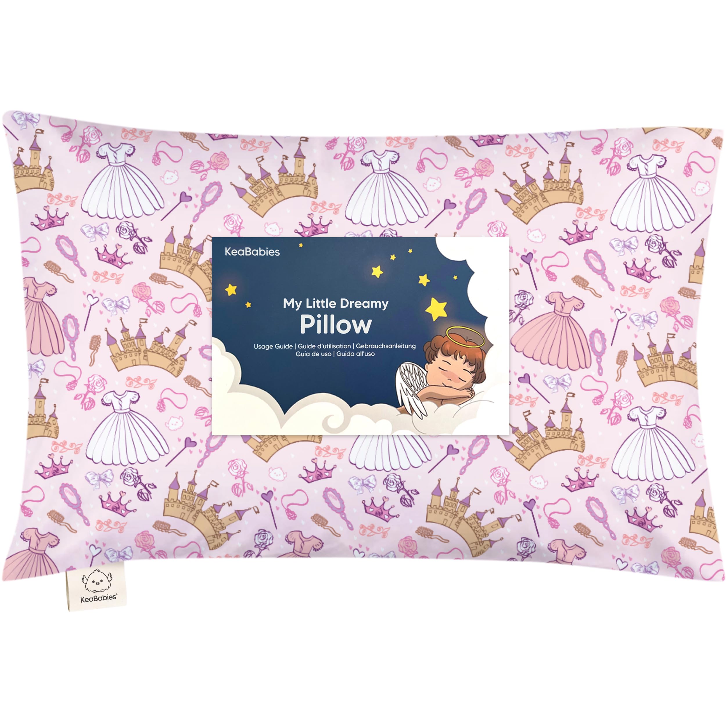 Toddler Pillow with Pillowcase 13x18 My Little Dreamy Pillow(Dear Princess)
