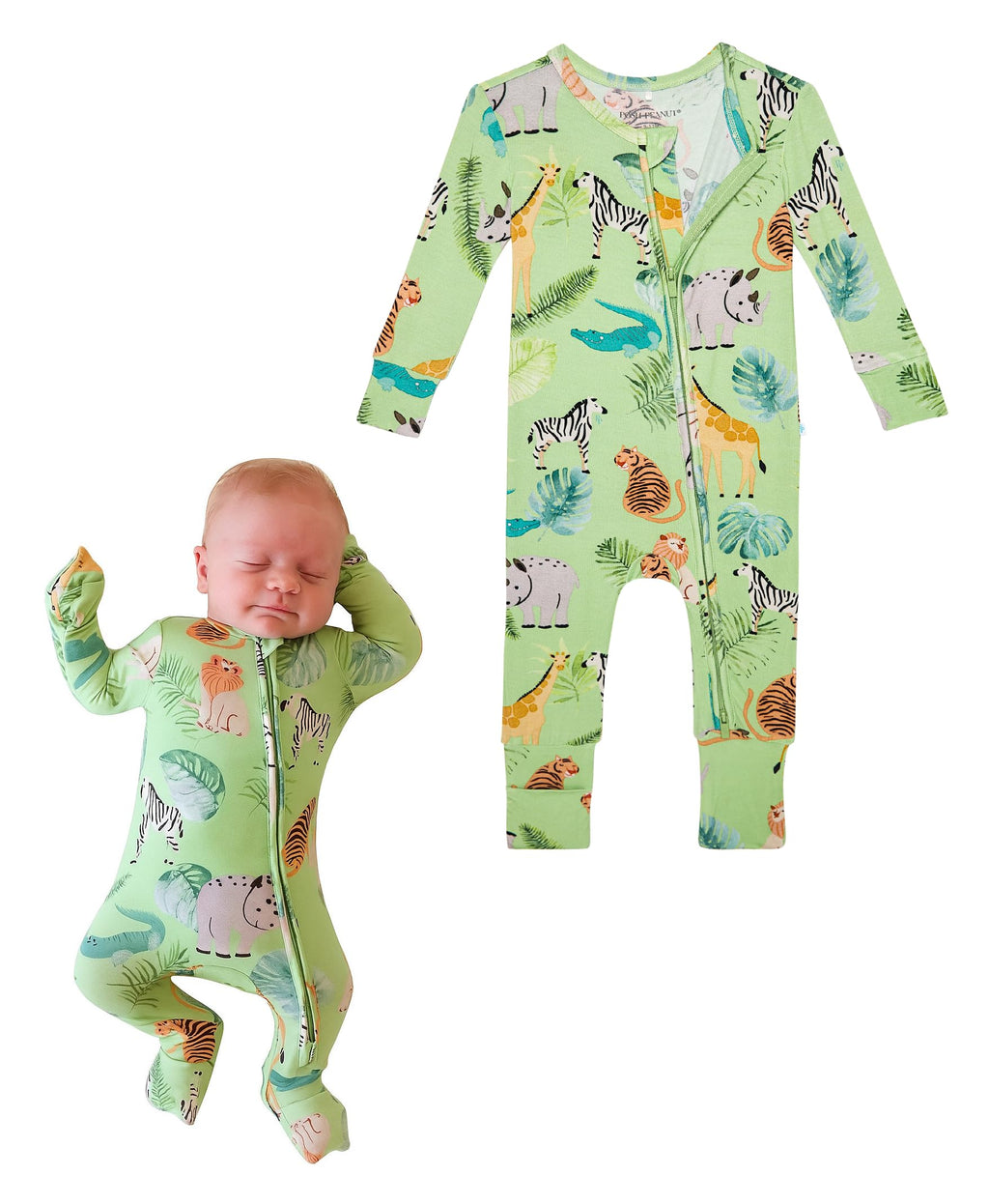Posh Peanut Convertible Baby Sleepers, Boy Toddlers Footless Pajamas