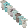 Gerber unisex-baby 8-pack Short Sleeve Onesies Bodysuits