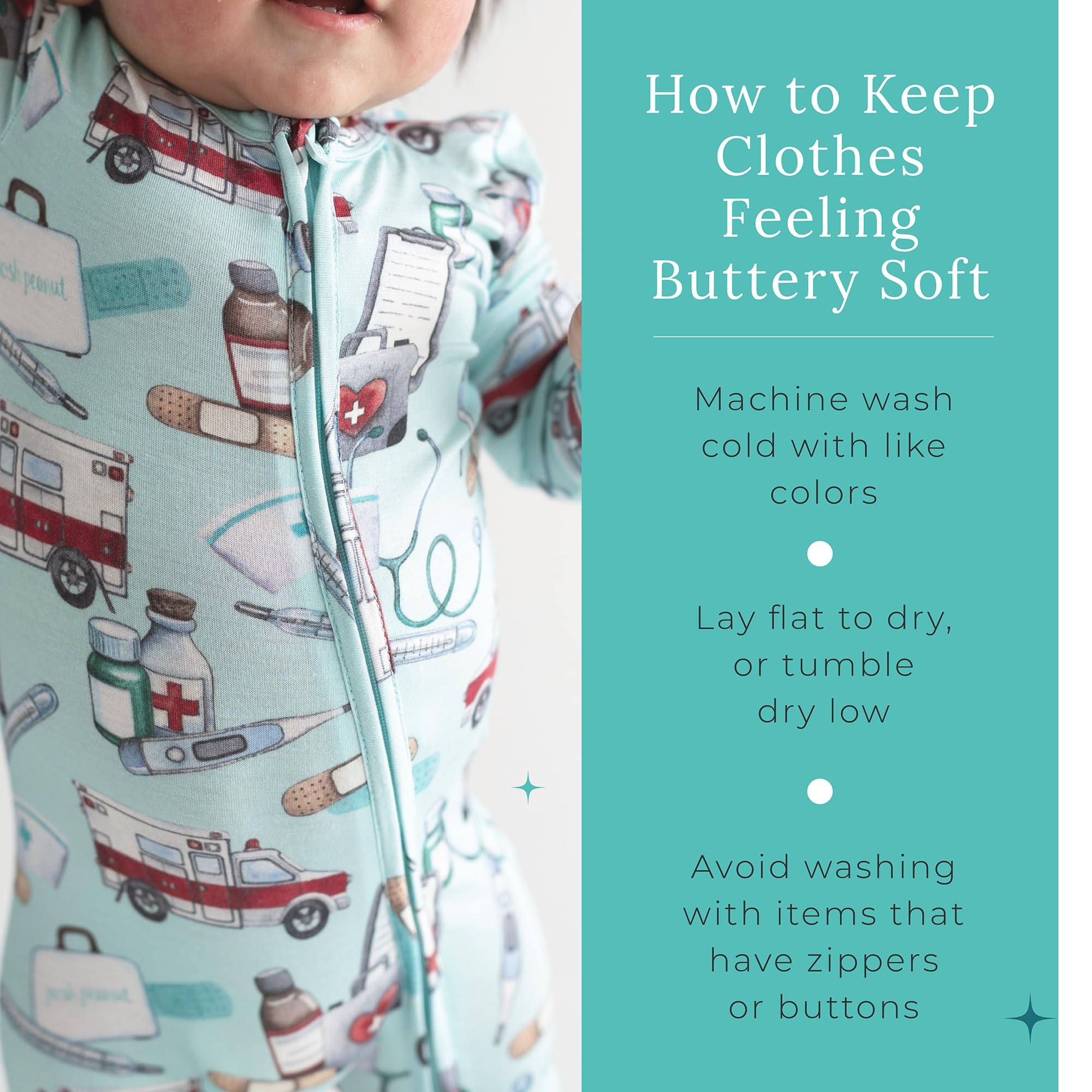 Posh Peanut Convertible Baby Sleepers, Boy Toddlers Footless Pajamas
