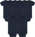 Gerber baby-girls 5-pack Solid Onesies Bodysuits