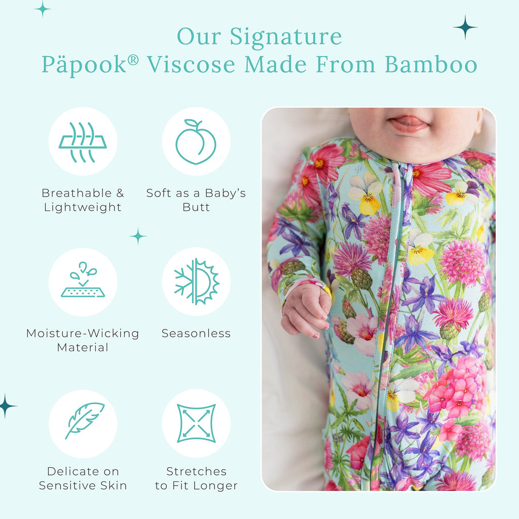 Posh Peanut Girls Convertible Baby Sleepers, Toddlers Footless Pajamas