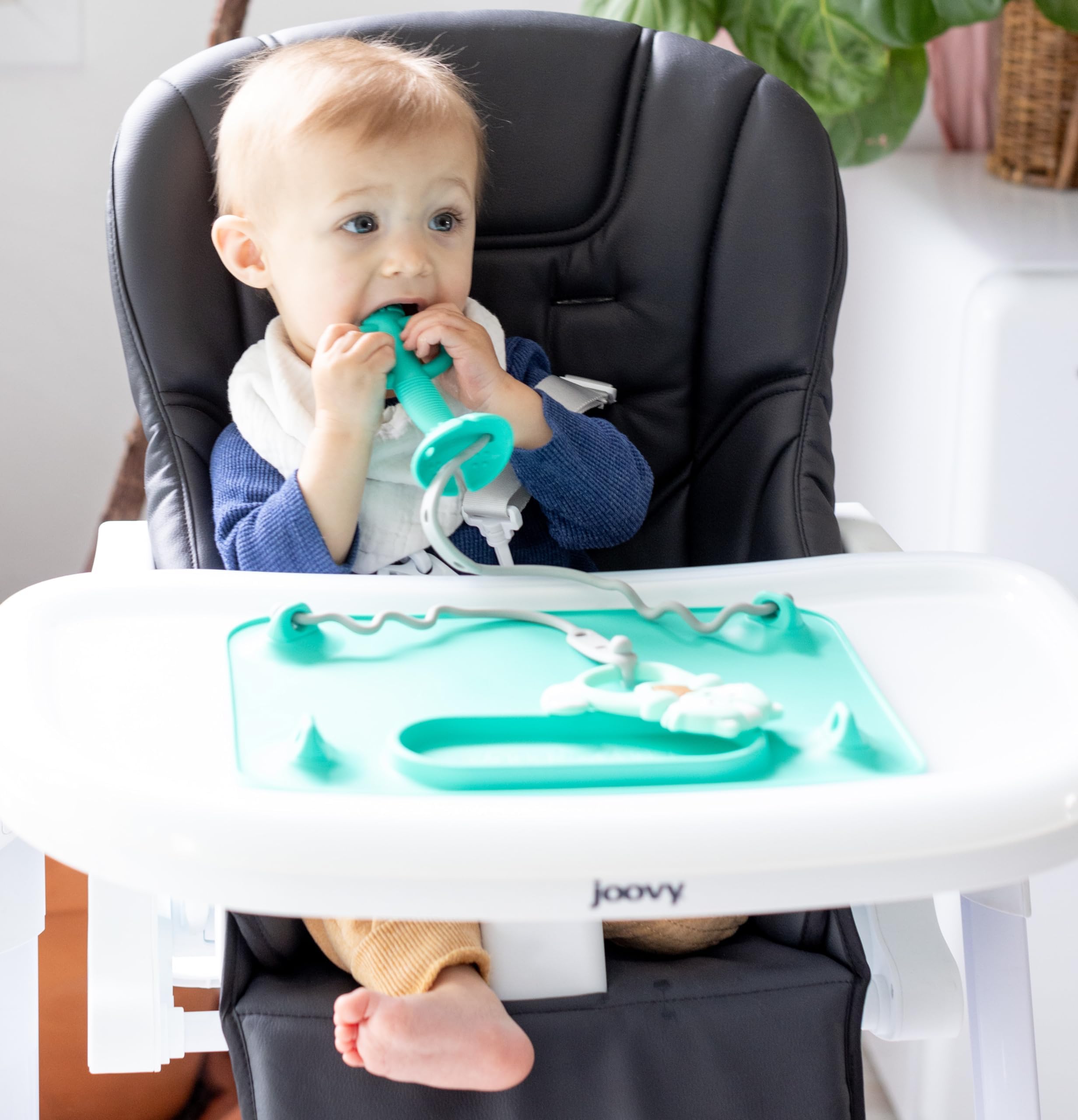 Busy Baby Teething Spoon is Dishwasher Safe in Food Grade Silicone (Tan)