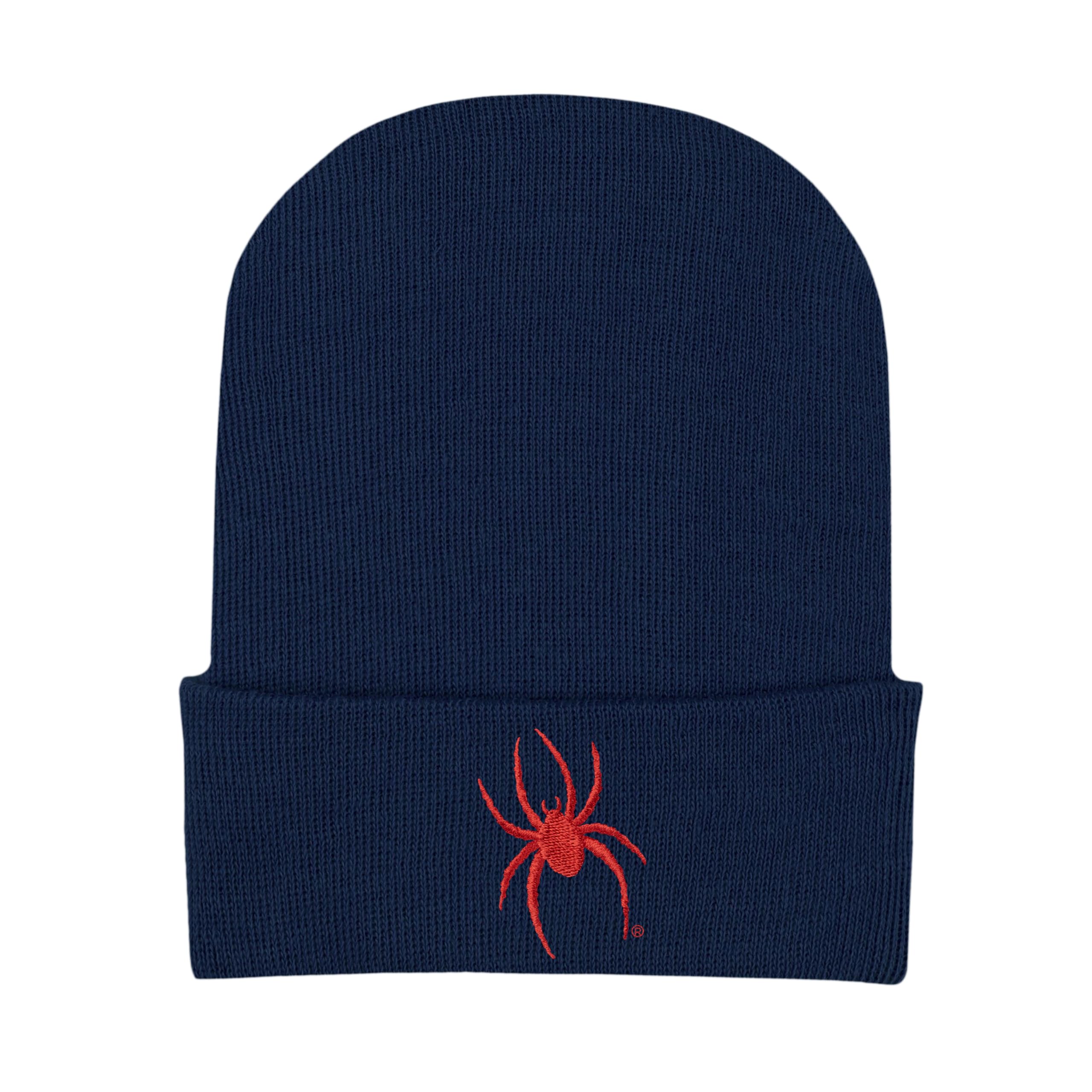 College Baby Infant Knit Cap Richmond Spiders Logo - Navy - Newborn