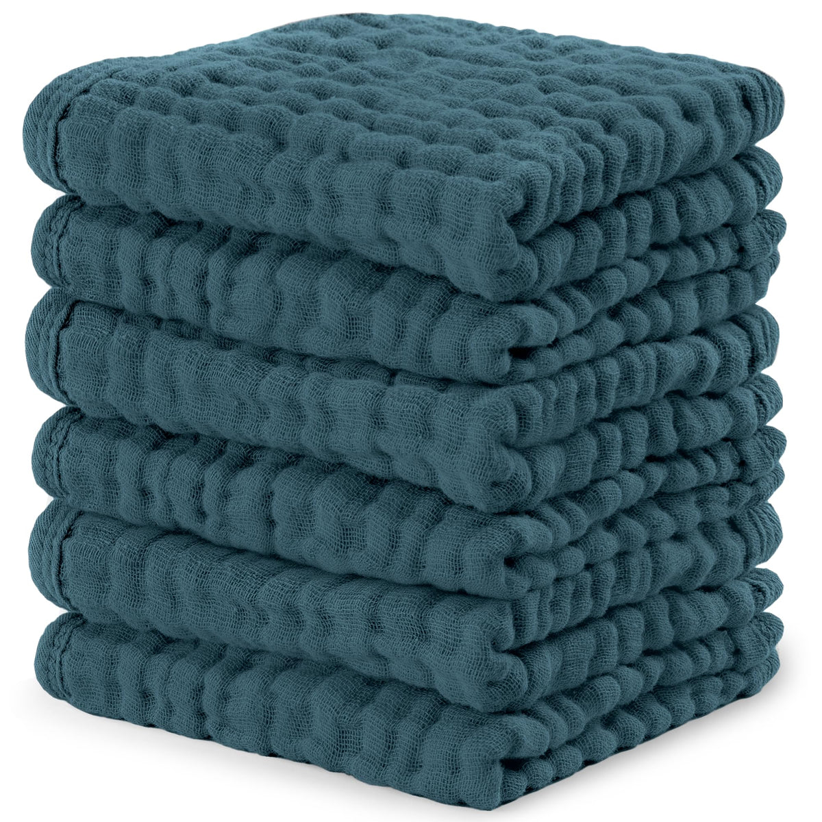 Comfy Cubs Muslin Baby Washcloths 10"x10" 6 Pk - Sand